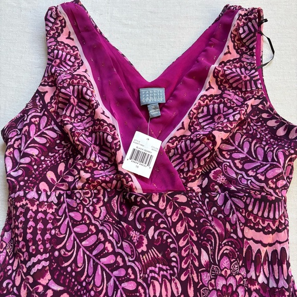 NWT Rabbit Rabbit Rabbit Sleeveless Fit & Flare Midi Dress Berry 16 - Picture 4 of 9